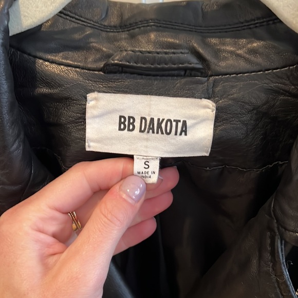 BbB Dakota Real Leather Jacket - Picture 3 of 4
